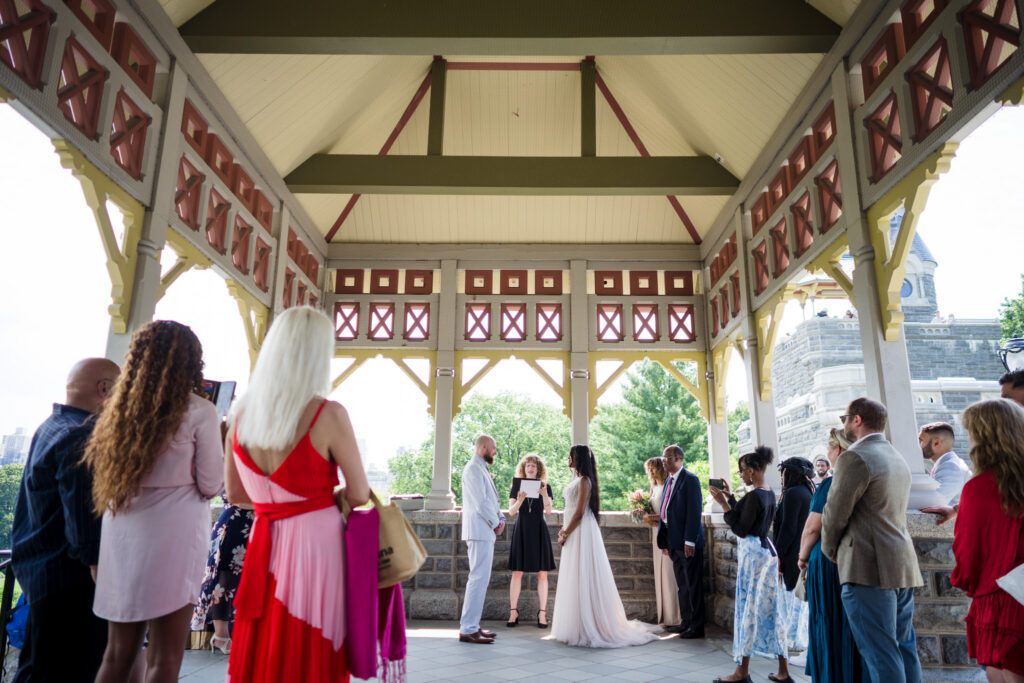 Belvedere Castle wedding ceremony in Central Park NYC
